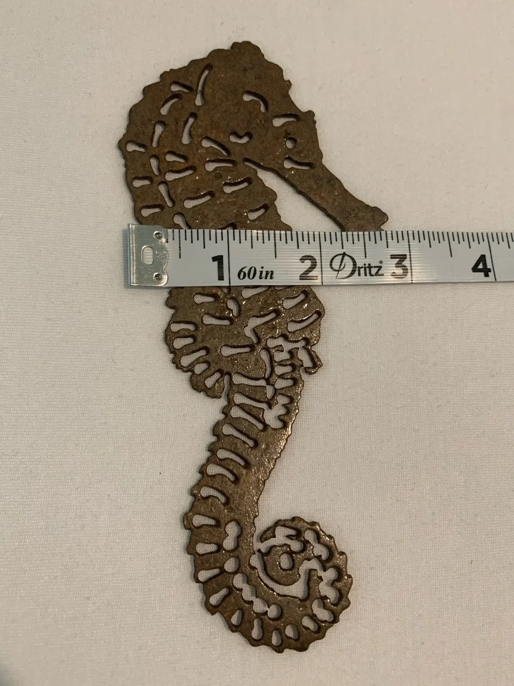 Rustic Coastal Metal Wall Art Set Crab Seahorse Starfish Beach Nautical Decor